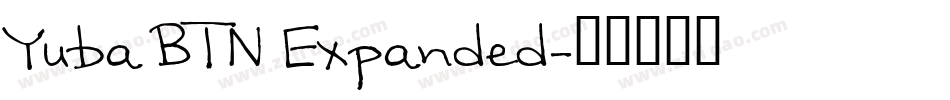 Yuba BTN Expanded字体转换
